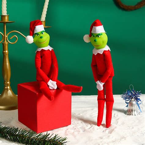 grinch elf   shelf gift stealing grinch christmas etsy elf fun