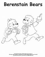 Coloring Berenstain Pages Bears Bear Sister Brother Going School Clipart Pbs Activity Library Comments sketch template