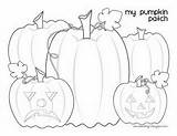 Pumpkin Patch Coloring sketch template