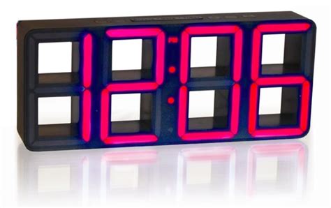 time squared led clock inhabits cool stuff   home