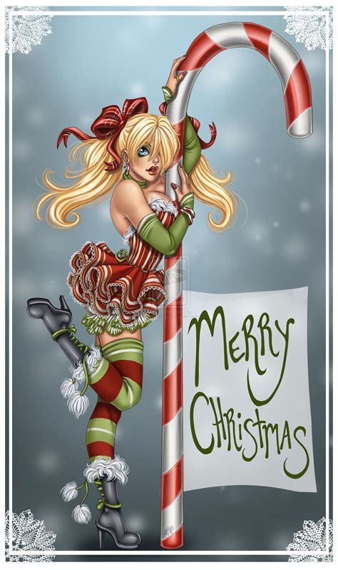 candycane dancer by harpyqueen on deviantart naughty christmas christmas fairy christmas art