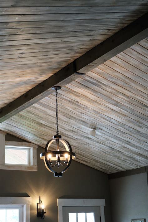tongue  groove ceiling ideas pimphomee