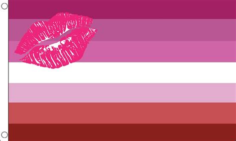 Lipstick Lesbian Gay Pride Flags And Flagpoles