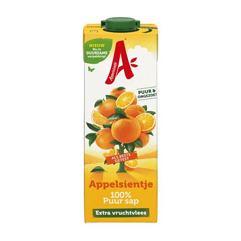 appelsientje sinaasappelsap met extra vruchtvlees bestellen