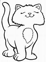 Para Colorir Desenhos Gatos Em Desenho Imprimir Animais Gatinho Na Imagens Faceis Casa Gratis Colorindo Artigo sketch template