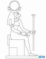 Egyptian Goddesses Bastet Hieroglyphics sketch template