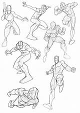 Bambs79 Poses Reference Superheroes Sketchbook Desde sketch template