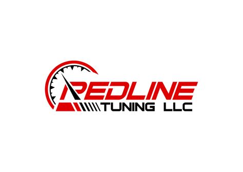 bold masculine automotive logo design  redline tuning llc  sikamcoy design