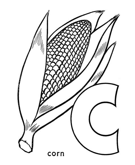 corn coloring pages printable coloring home