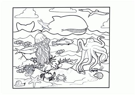 printable ocean coloring page coloring pages coloring home