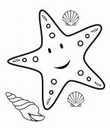 Coloring Starfish Visit Color Pages sketch template