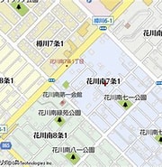 Image result for 石狩市花川南七条. Size: 180 x 185. Source: www.mapion.co.jp