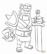 Clash Coloring Royale Clans Colorear Para Pages Personajes Dibujos Buscar Google Royal Dibujo King Barbarian Con Cartas Template Iv Wars sketch template