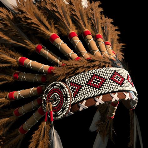 artstation native american headdress resources