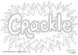 Crackle Bonfire sketch template