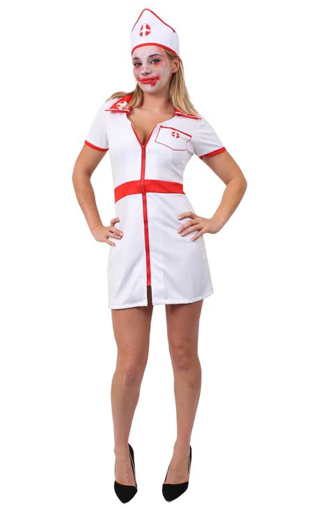 Ladies Zombie Nurse Costume I Love Fancy Dress