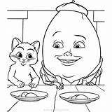 Dumpty Humpty Xcolorings Puss sketch template