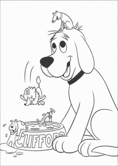 clifford  big red dog coloring pages ideas