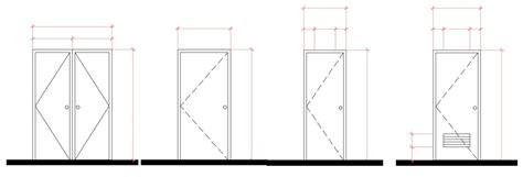 single door elevation design autocad file cadbull