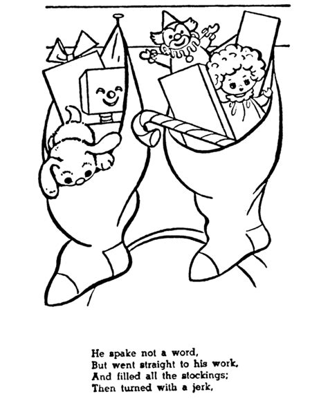 twas  night  christmas coloring page coloring home