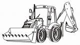 Kolorowanki Traktory Excavator Koparki Traktor Koparka Kleurplaat Maszyny Drukowania Kleurplaten Boerderij Planetadziecka sketch template