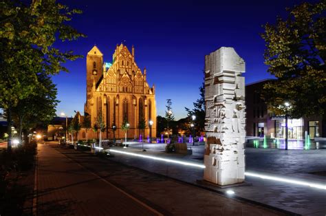 prenzlau marktberg foto bild architektur architektur bei nacht