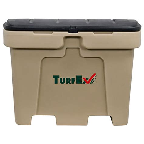 turfex  cubic foot storage box tan         capacity lbs nest