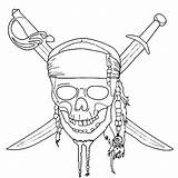 Jack Sparrow Druku Piraci Kolorowanki Captain Kolorowanka Caraibes Czaszka Imprimer Coloriages Piratow Squelette Enfant Tête Piratów sketch template