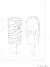 Popsicle Coloring sketch template