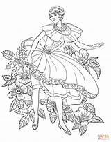 Coloring Pages Woman 50s Printable Supercoloring sketch template
