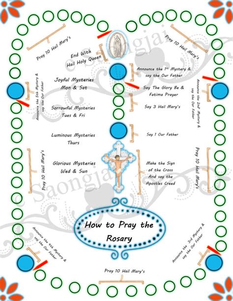life love sacred art   lady   rosary coloring page