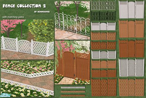 sims resource fence collection