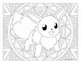 Pokemon Coloring Eevee Pages Pikachu Hard Adult Printable Cute Evolution Evolutions Vaporeon Adults Windingpathsart Colouring Sheets Clipart Print Color Mandala sketch template