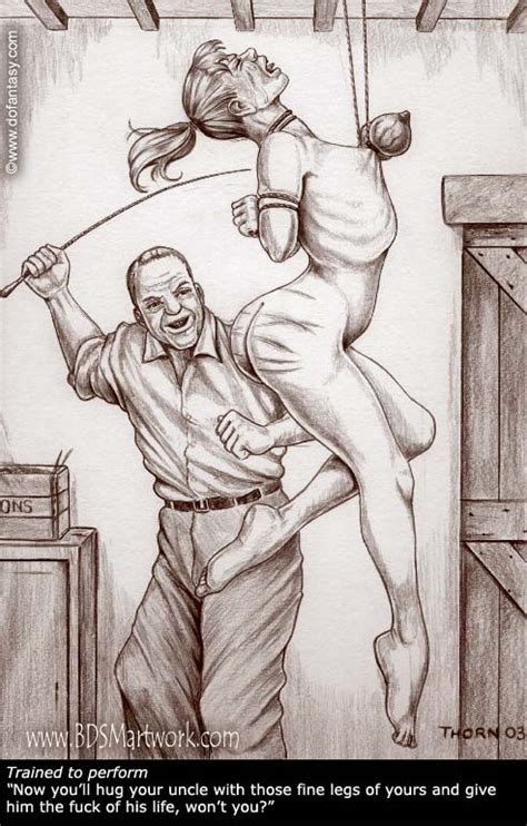 thorn spanking drawing art girl