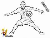 Coloring Soccer Pages Kids Football Player Colouring Messi Print Players Sheets Sports Yescoloring Field Spectacular Book Iniesta Projects Ronaldo Ball sketch template