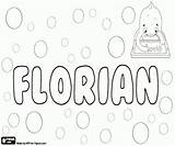 Florian Name Coloring Boy Many Names Pages Languages sketch template