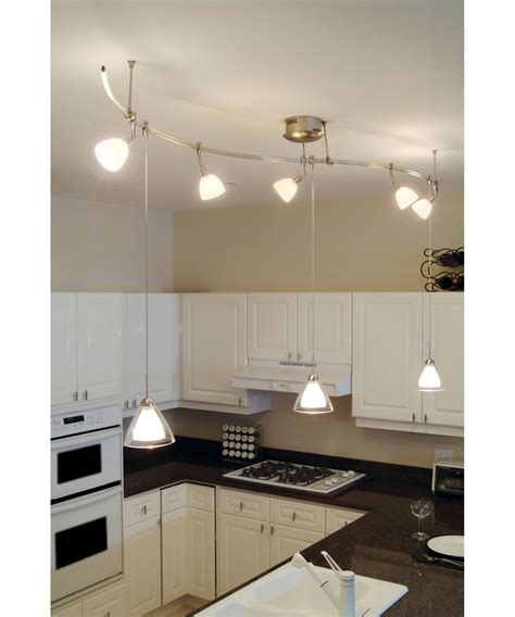 kitchen track light   hangs   sink