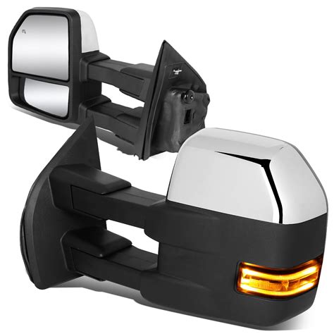 ford  pair powered adjustment side towing mirror  led turn signalpuddle