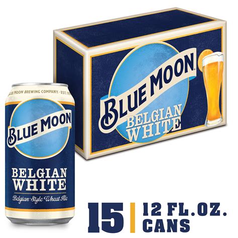 blue moon belgian white wheat craft beer  pack  fl oz cans walmartcom walmartcom