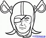 Raiders Oakland Drawing Clipart Logo Raider Coloring Draw Pages Football Simple Stencil Helmet Mascot Cliparts Template Step Patterns Nfl Symbols sketch template