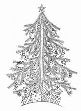 Christmas Tree Coloring Pages Kids Adults Color Print sketch template