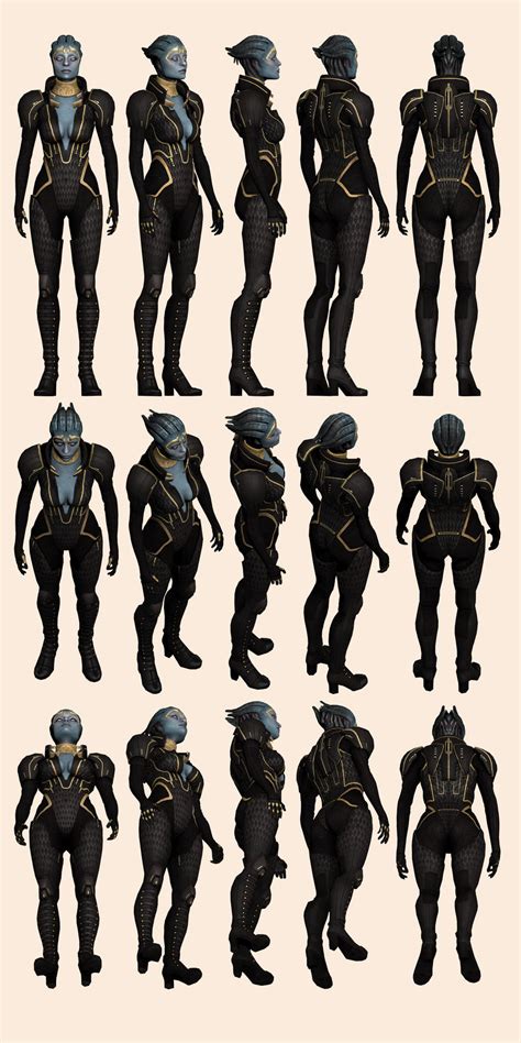 Mass Effect 2 Samara Model Reference By Troodon80 On