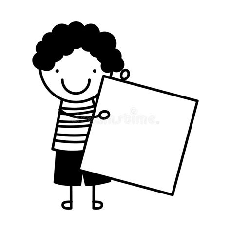 boy drawing isolated icon stock vector illustration
