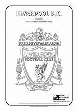 Liverpool Kolorowanki Fodbold Darmowe Kolory Malebøger Amerikansk Farver Malesider sketch template