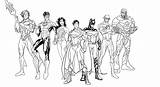Justice League Drawing Pages Coloring Getdrawings sketch template