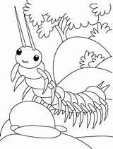 Centipede Coloring Pages Ramp Trying Walk Printable Bug Kids Colouring Bestcoloringpages Choose Board sketch template