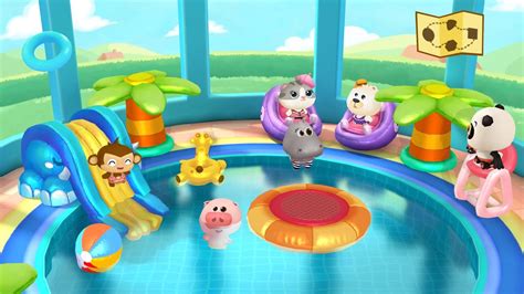 dr pandas swimming pool game  kids ios android kindle fire