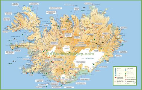 Tourist Iceland Map
