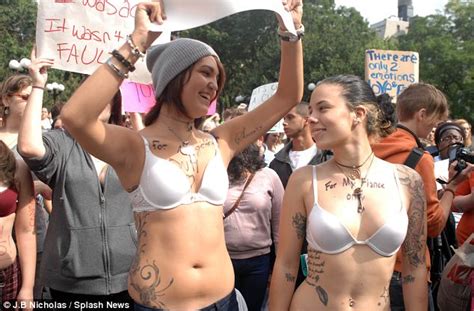 slutwalk women march on new york after nypd tell them to
