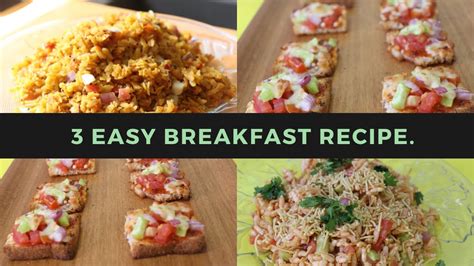 easy indian breakfast recipes  east  instant recipes youtube